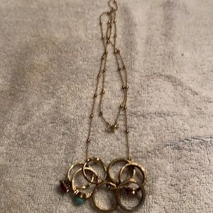 Gold Toned Ring Necklace